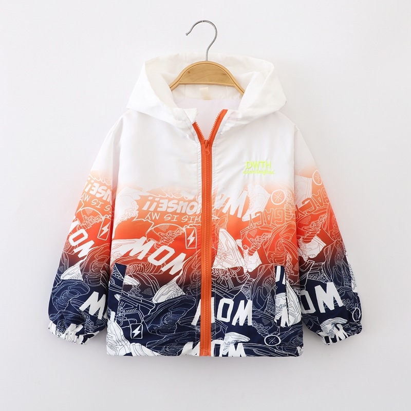 Proljetna nova dječja odjeća za dječake Charge 2024., dječji kaput s remenčićima, veliki dječji proljetni i jesenski top, dječja majica s patentnim zatvaračem, moderna