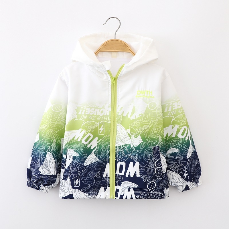 Proljetna nova dječja odjeća za dječake Charge 2024., dječji kaput s remenčićima, veliki dječji proljetni i jesenski top, dječja majica s patentnim zatvaračem, moderna