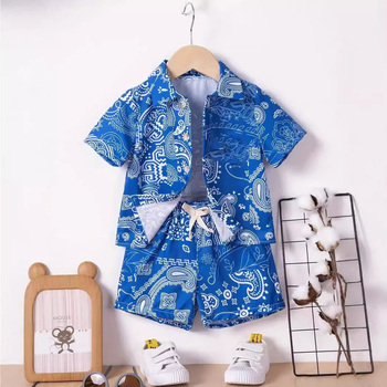 Dječačke retro britanske dvodijelne moderne personalizirane kratke hlače kratkih rukava RG01-RD01