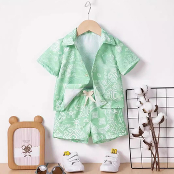 Dječačke retro britanske dvodijelne moderne personalizirane kratke hlače kratkih rukava RG01-RD01