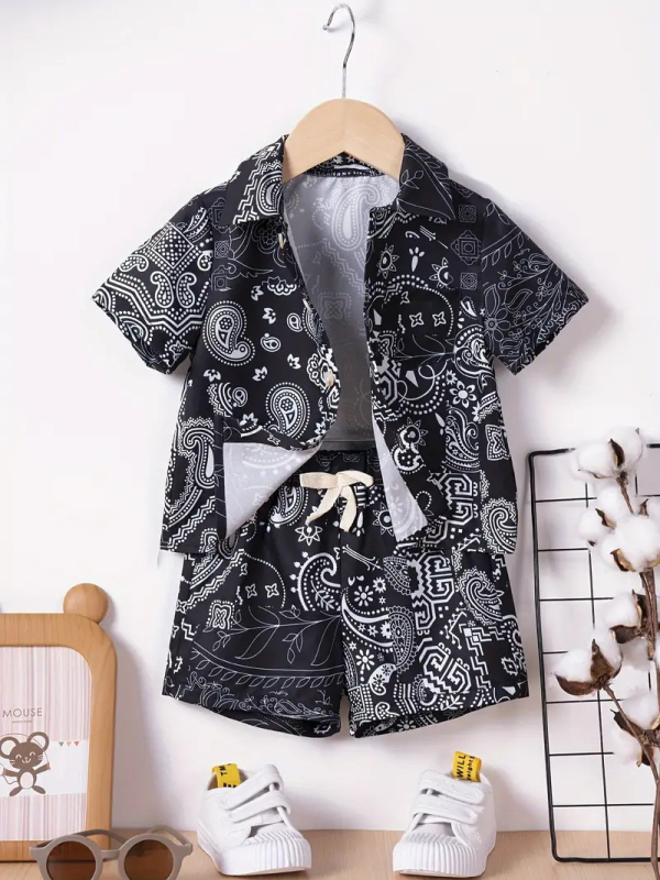 Dječačke retro britanske dvodijelne moderne personalizirane kratke hlače kratkih rukava RG01-RD01