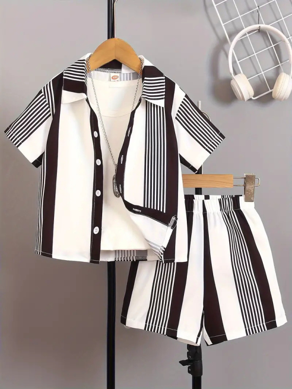 Dječačke retro britanske dvodijelne moderne personalizirane kratke hlače kratkih rukava RG01-RD01