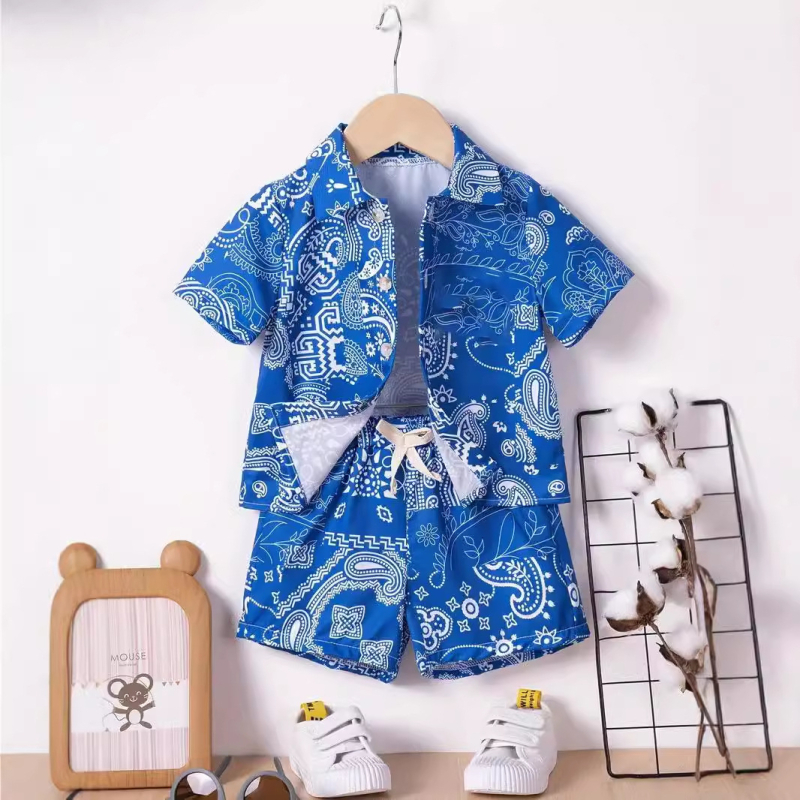 Dječačke retro britanske dvodijelne moderne personalizirane kratke hlače kratkih rukava RG01-RD01