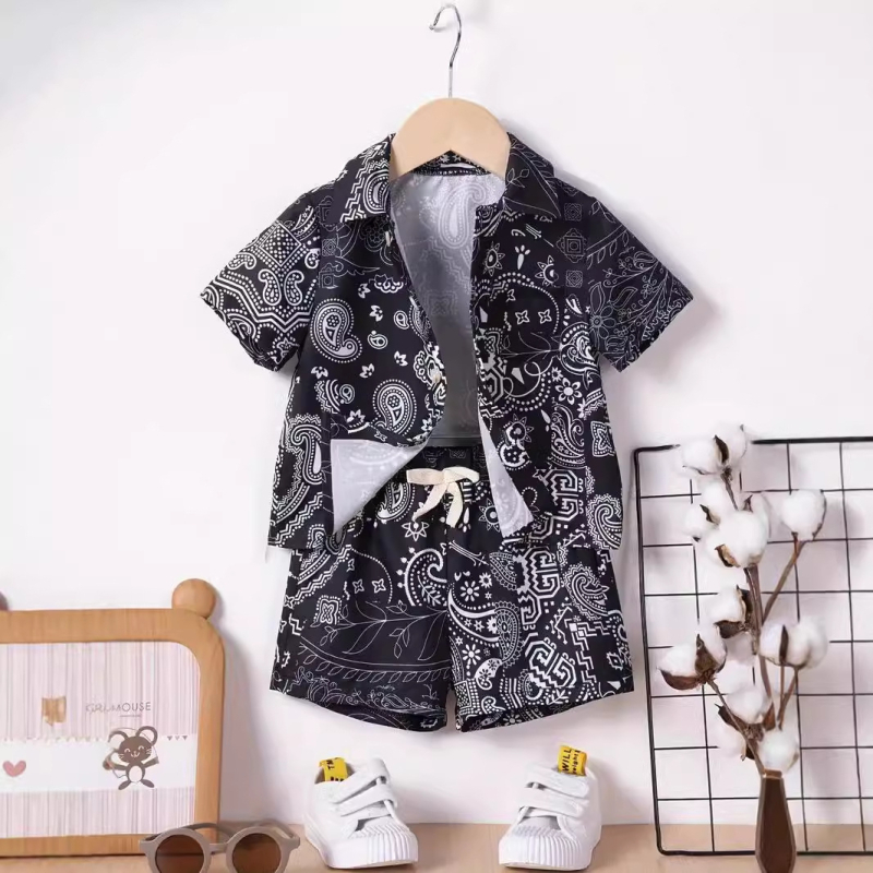 Dječačke retro britanske dvodijelne moderne personalizirane kratke hlače kratkih rukava RG01-RD01