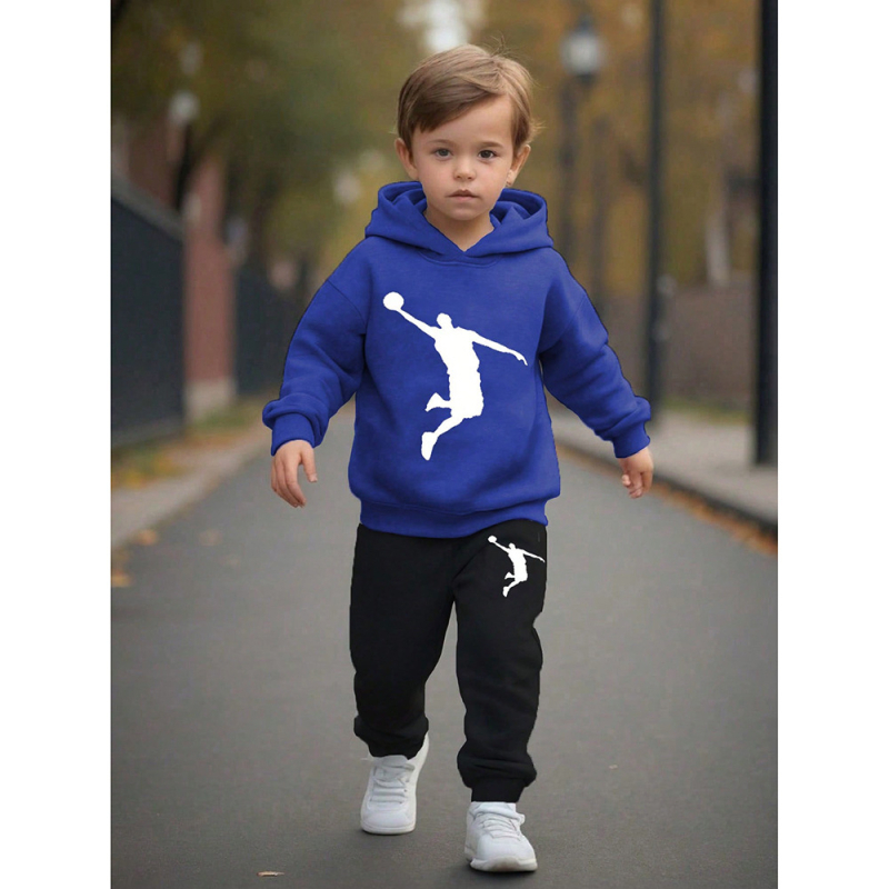 Toamna și iarna pentru copii pulover pantaloni costum copii îmbrăcăminte pulover cu glugă pulover pulover pantaloni costum imprimat casual copii îmbrăcăminte