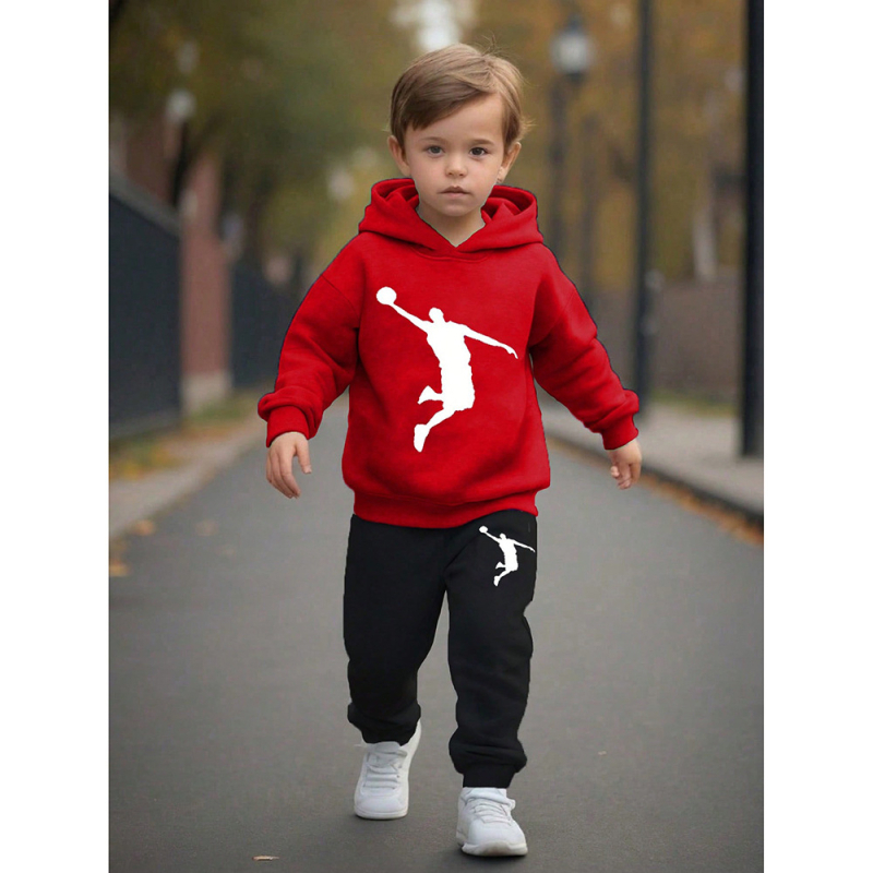 Toamna și iarna pentru copii pulover pantaloni costum copii îmbrăcăminte pulover cu glugă pulover pulover pantaloni costum imprimat casual copii îmbrăcăminte