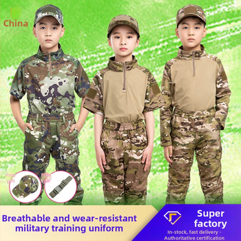 Costum de camuflaj pentru copii, costum tactic de vară pentru bărbați, costum de broască, elevi, grădiniță, tabără de vară, antrenament militar, producători de îmbrăcăminte en-gros