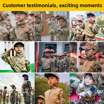 Детски камуфлажен костюм, мъжки летен тактически костюм за жаба, ученици, детска градина, летен лагер, военни тренировъчни дрехи, производители на едро