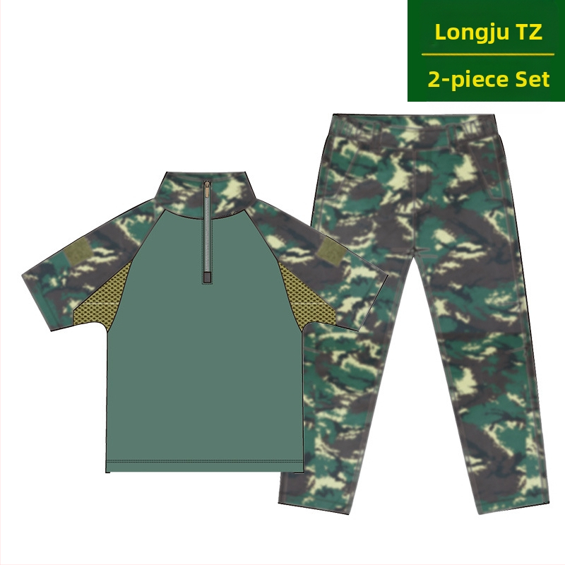 Costum de camuflaj pentru copii, costum tactic de vară pentru bărbați, costum de broască, elevi, grădiniță, tabără de vară, antrenament militar, producători de îmbrăcăminte en-gros