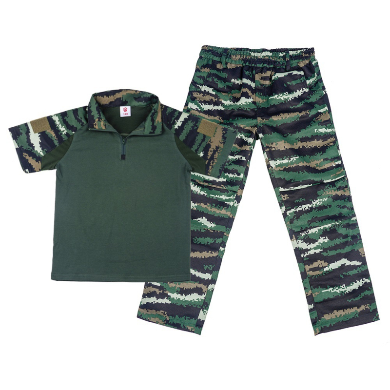 Costum de camuflaj pentru copii, costum tactic de vară pentru bărbați, costum de broască, elevi, grădiniță, tabără de vară, antrenament militar, producători de îmbrăcăminte en-gros