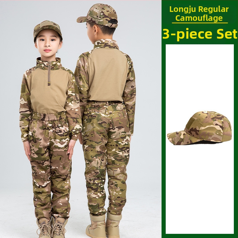 Costum de camuflaj pentru copii, costum tactic de vară pentru bărbați, costum de broască, elevi, grădiniță, tabără de vară, antrenament militar, producători de îmbrăcăminte en-gros