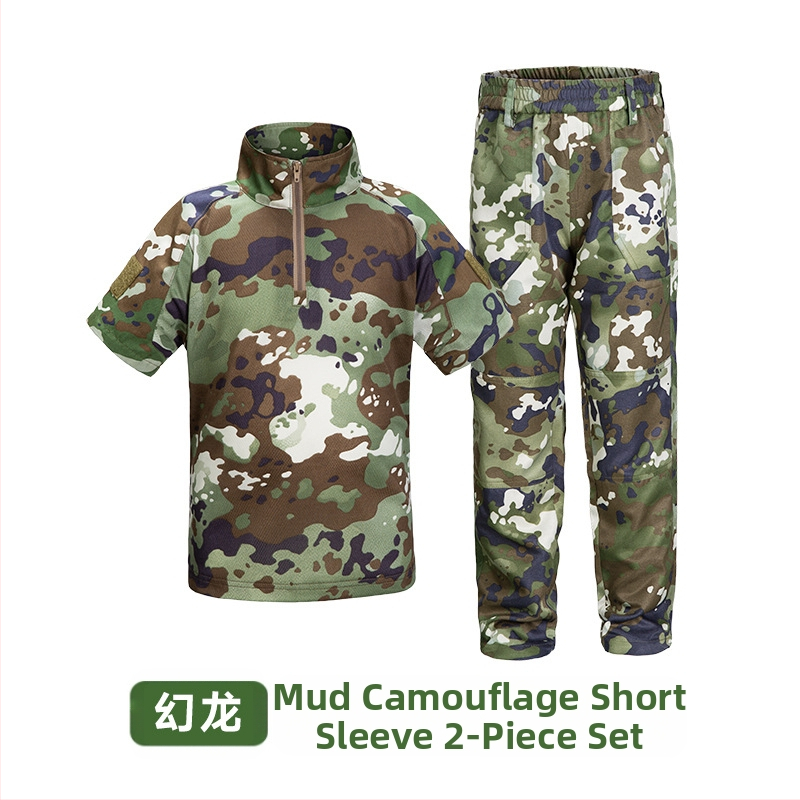 Costum de camuflaj pentru copii, costum tactic de vară pentru bărbați, costum de broască, elevi, grădiniță, tabără de vară, antrenament militar, producători de îmbrăcăminte en-gros