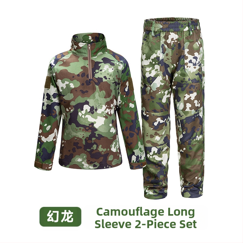 Costum de camuflaj pentru copii, costum tactic de vară pentru bărbați, costum de broască, elevi, grădiniță, tabără de vară, antrenament militar, producători de îmbrăcăminte en-gros