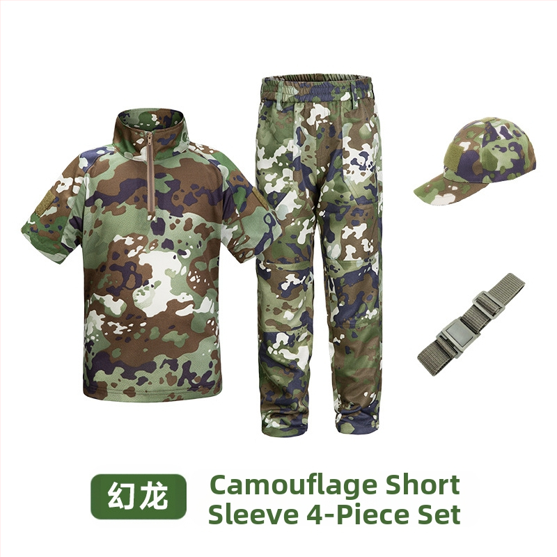 Costum de camuflaj pentru copii, costum tactic de vară pentru bărbați, costum de broască, elevi, grădiniță, tabără de vară, antrenament militar, producători de îmbrăcăminte en-gros