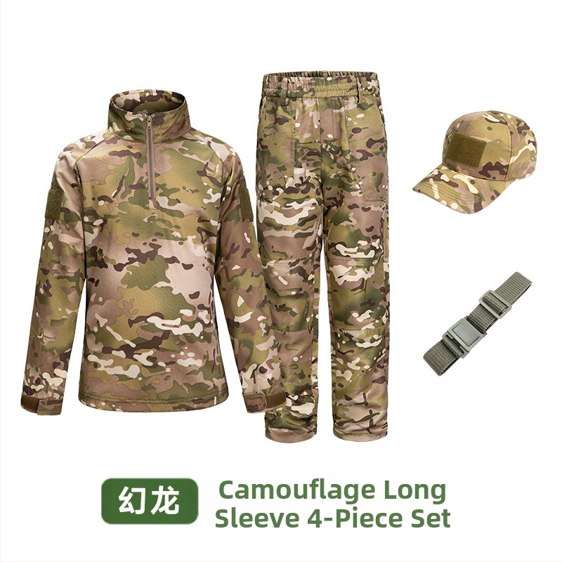 Costum de camuflaj pentru copii, costum tactic de vară pentru bărbați, costum de broască, elevi, grădiniță, tabără de vară, antrenament militar, producători de îmbrăcăminte en-gros