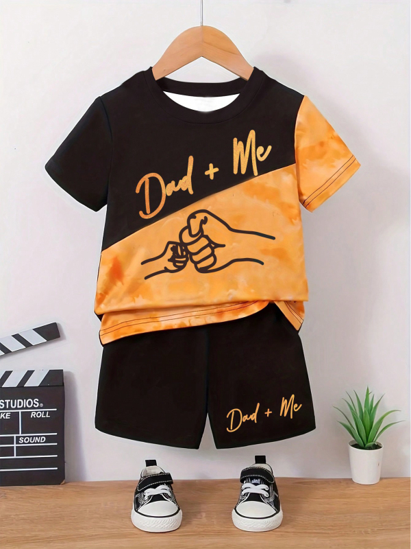 Personalizirano odijelo Ljetno novo za dječake Crtani film Lubanja Medvjed Majica kratkih rukava Kratke hlače Trend RA01 RD01