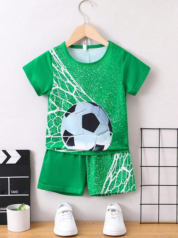 Personalizirano odijelo Ljetno novo za dječake Crtani film Lubanja Medvjed Majica kratkih rukava Kratke hlače Trend RA01 RD01