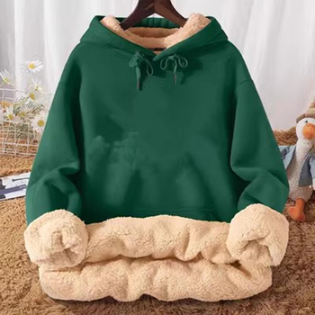 Мъжки суитчър от агнешка кожа, есенно-зимен, с полар, удебелен цип, широк, с качулка, ежедневен, спортен, плюс размер, работно облекло