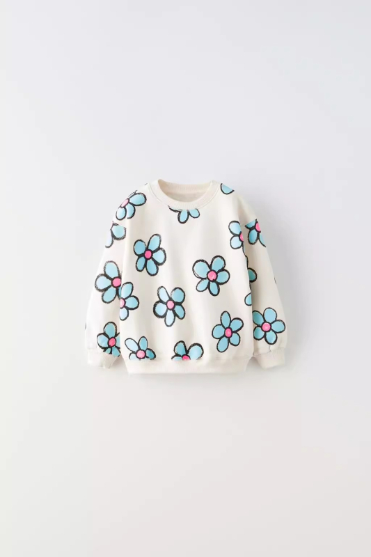 Piiriülesed lasterõivad Tüdrukute dressipluusid Pikkade varrukatega soonikkoes kätistega Tüdrukute kevad- ja sügistrükitud topid Moodsad jakid