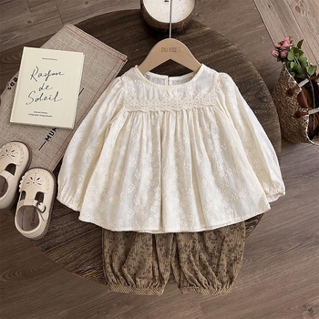 Παιδικό παντελόνι Western style για μωρά, casual, με φλοράλ σχέδια, για κορίτσια, παντελόνι καρότο, άνοιξη και φθινόπωρο, φθινοπωρινό παντελόνι Mori