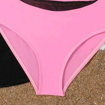 2025 m. naujas vasaros bikinis, trijų dalių, seksualus, mažos krūtinės „Push-Up“, „Pure Desire“ paplūdimio atostogų mergaičių maudymosi kostiumėlio modelis