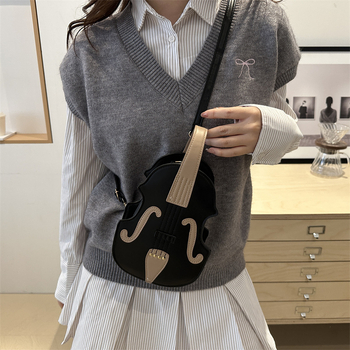 2024 m. naujo dizaino moteriška kuprinė, rudens ir žiemos laisvalaikio stiliaus nešiojama rankinė per petį, paprasta rankinė smuikui per petį