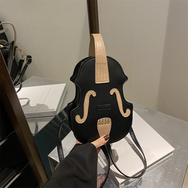 2024 m. naujo dizaino moteriška kuprinė, rudens ir žiemos laisvalaikio stiliaus nešiojama rankinė per petį, paprasta rankinė smuikui per petį