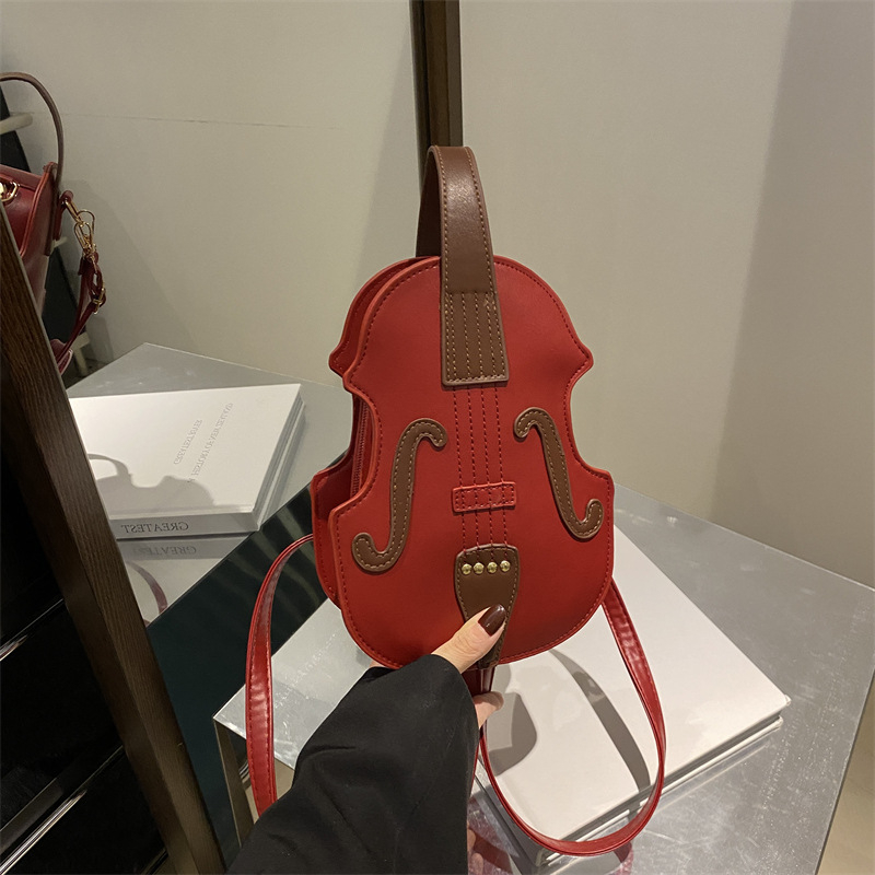 2024 m. naujo dizaino moteriška kuprinė, rudens ir žiemos laisvalaikio stiliaus nešiojama rankinė per petį, paprasta rankinė smuikui per petį