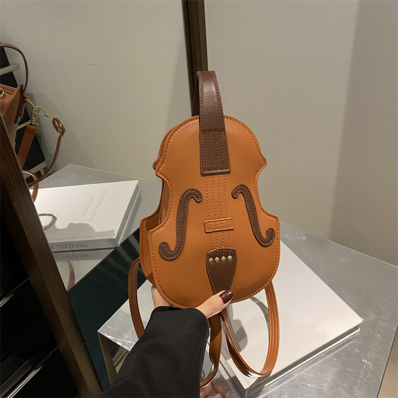 2024 m. naujo dizaino moteriška kuprinė, rudens ir žiemos laisvalaikio stiliaus nešiojama rankinė per petį, paprasta rankinė smuikui per petį