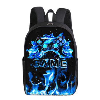 Mängukonsoolimängud 16-tolline 40 cm kõrgune alg- ja keskkooliõpilaste seljakott ühekihiline kahekihiline valikuline trükis isetegemise kerge