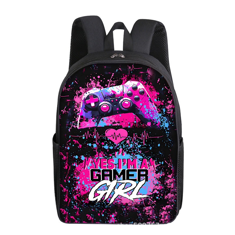 Mängukonsoolimängud 16-tolline 40 cm kõrgune alg- ja keskkooliõpilaste seljakott ühekihiline kahekihiline valikuline trükis isetegemise kerge