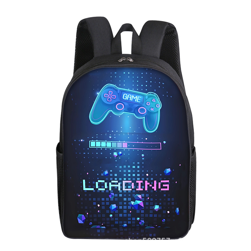 Mängukonsoolimängud 16-tolline 40 cm kõrgune alg- ja keskkooliõpilaste seljakott ühekihiline kahekihiline valikuline trükis isetegemise kerge