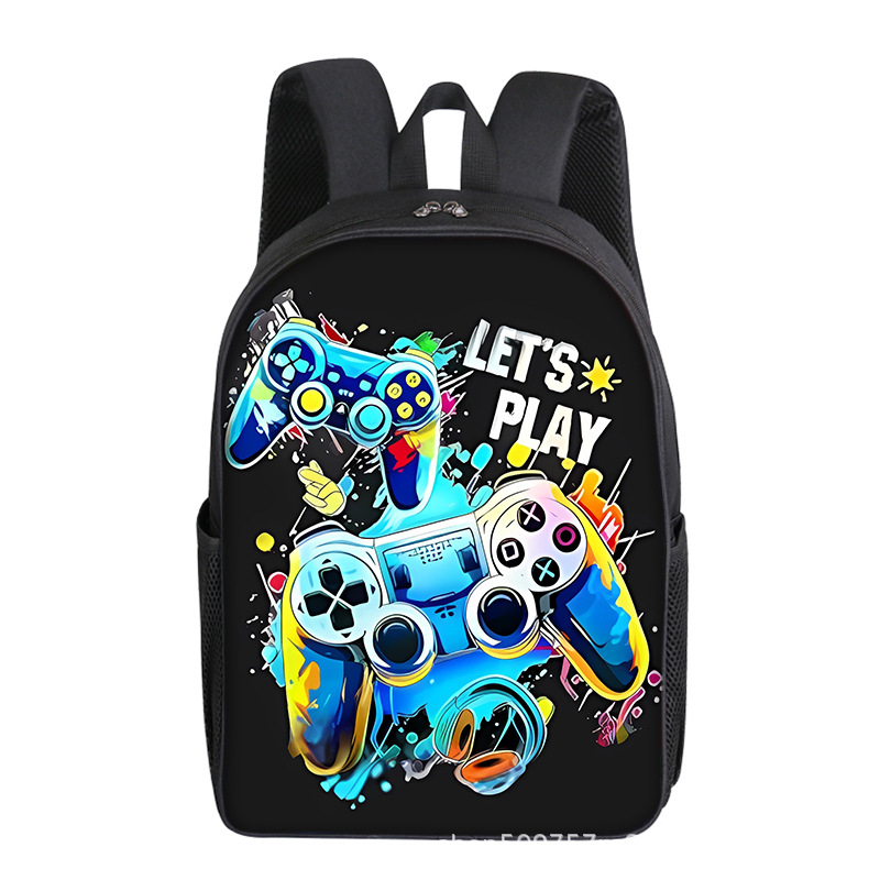 Mängukonsoolimängud 16-tolline 40 cm kõrgune alg- ja keskkooliõpilaste seljakott ühekihiline kahekihiline valikuline trükis isetegemise kerge