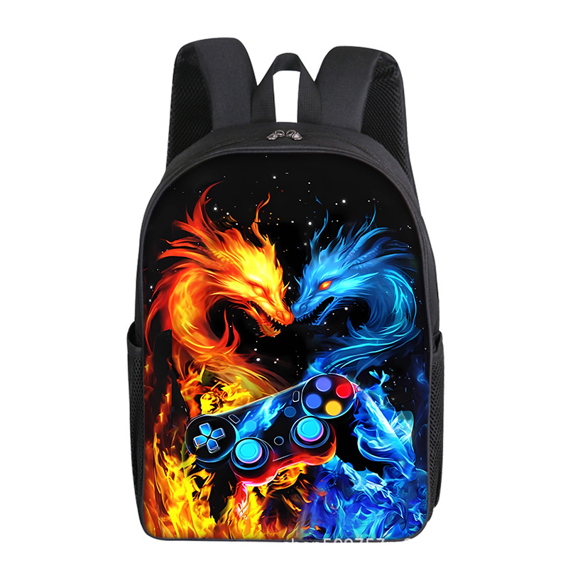 Mängukonsoolimängud 16-tolline 40 cm kõrgune alg- ja keskkooliõpilaste seljakott ühekihiline kahekihiline valikuline trükis isetegemise kerge