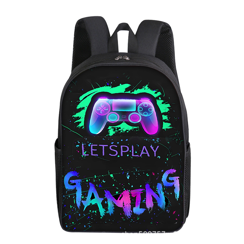 Mängukonsoolimängud 16-tolline 40 cm kõrgune alg- ja keskkooliõpilaste seljakott ühekihiline kahekihiline valikuline trükis isetegemise kerge