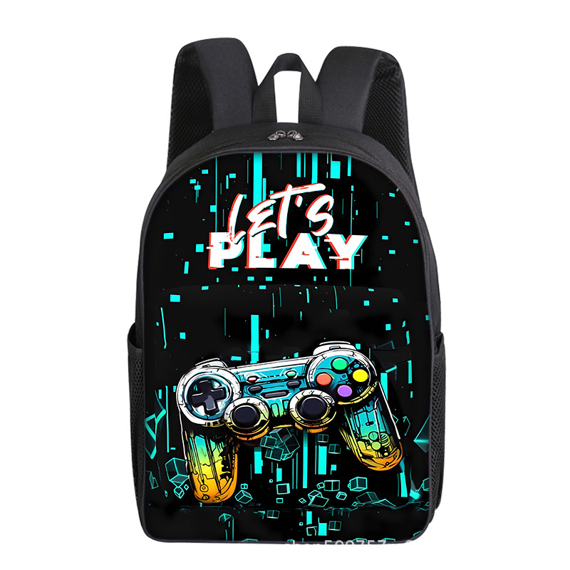 Mängukonsoolimängud 16-tolline 40 cm kõrgune alg- ja keskkooliõpilaste seljakott ühekihiline kahekihiline valikuline trükis isetegemise kerge