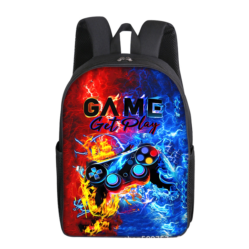 Mängukonsoolimängud 16-tolline 40 cm kõrgune alg- ja keskkooliõpilaste seljakott ühekihiline kahekihiline valikuline trükis isetegemise kerge