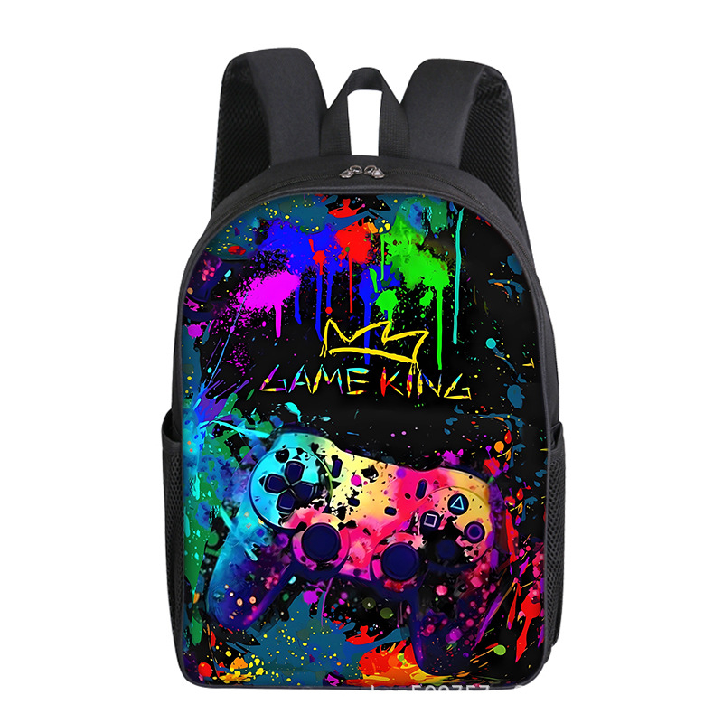 Mängukonsoolimängud 16-tolline 40 cm kõrgune alg- ja keskkooliõpilaste seljakott ühekihiline kahekihiline valikuline trükis isetegemise kerge