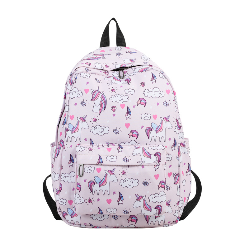 Madingas vandenyno rašto dvigubas pečių krepšys, madingas kasdienis naujo stiliaus kuprinė, didelės talpos, vidutinio dydžio universiteto studento trijų dalių knygų krepšys