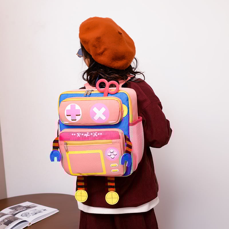 Uus laste trendikas seljakott lasteaia algkooliõpilase koolikoti roboti armas multifilmi seljakott suure mahutavusega trendikas