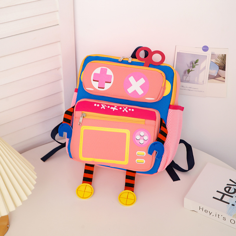 Uus laste trendikas seljakott lasteaia algkooliõpilase koolikoti roboti armas multifilmi seljakott suure mahutavusega trendikas