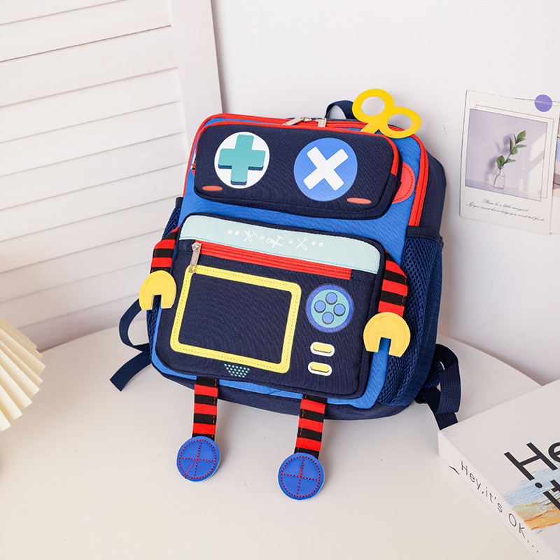 Uus laste trendikas seljakott lasteaia algkooliõpilase koolikoti roboti armas multifilmi seljakott suure mahutavusega trendikas