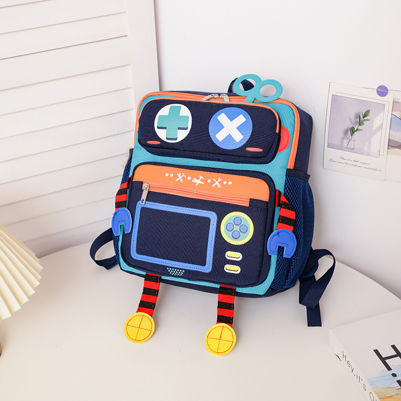 Uus laste trendikas seljakott lasteaia algkooliõpilase koolikoti roboti armas multifilmi seljakott suure mahutavusega trendikas