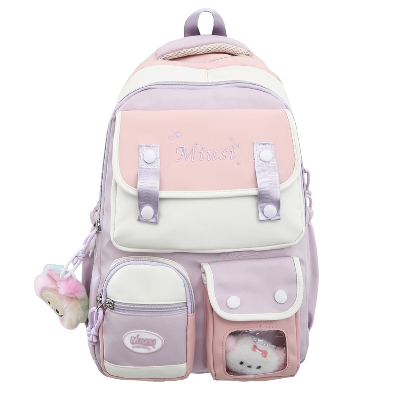 K-stiilis originaalne suure mahutavusega koolikott, niši disainiga vabaaja mitmekülgne moodne seljakott, naiste õppematerjalide seljakott naistele