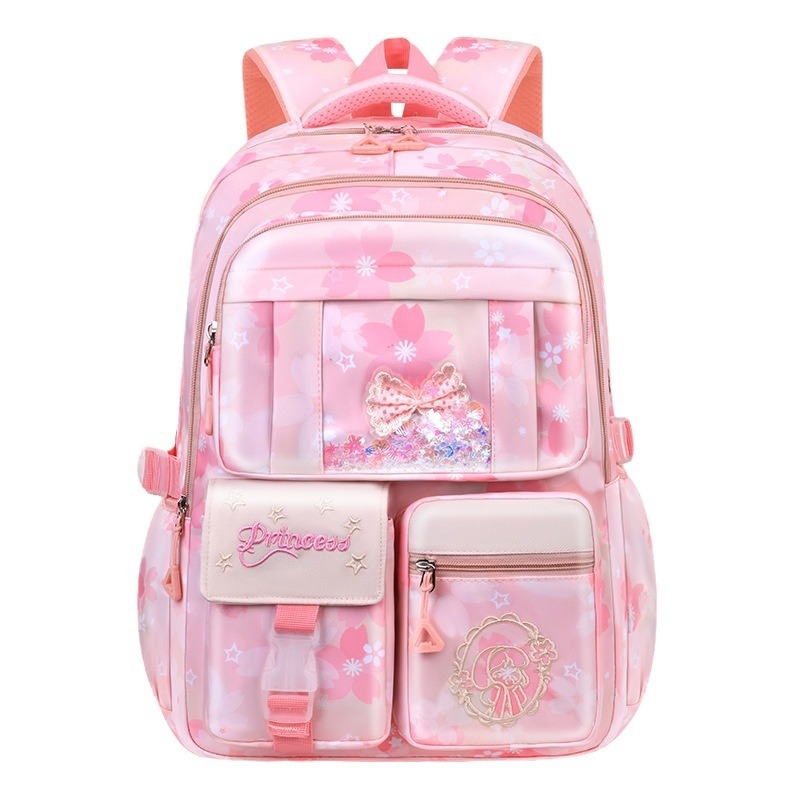 Ghiozdan școlar ultra-ușor pentru fete, drăguț, la modă, stil feminin, reduce povara, rucsac de mare capacitate, en-gros