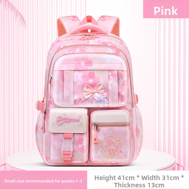Ghiozdan școlar ultra-ușor pentru fete, drăguț, la modă, stil feminin, reduce povara, rucsac de mare capacitate, en-gros