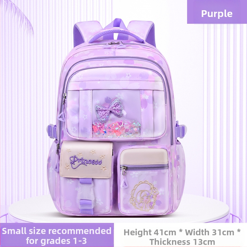 Ghiozdan școlar ultra-ușor pentru fete, drăguț, la modă, stil feminin, reduce povara, rucsac de mare capacitate, en-gros