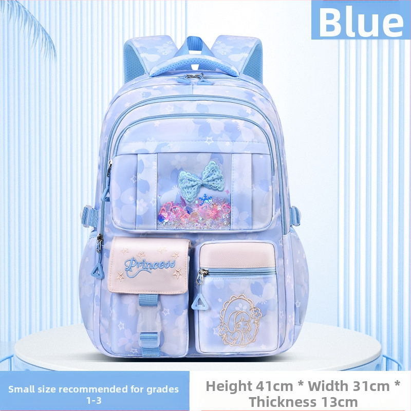 Ghiozdan școlar ultra-ușor pentru fete, drăguț, la modă, stil feminin, reduce povara, rucsac de mare capacitate, en-gros