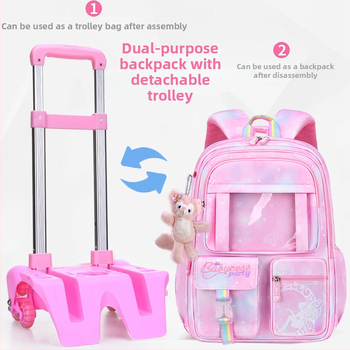 Нова стилна чанта за момичета с дръжка, ултралека, с голям капацитет, водоустойчива чанта с дръжка, с двойна функция