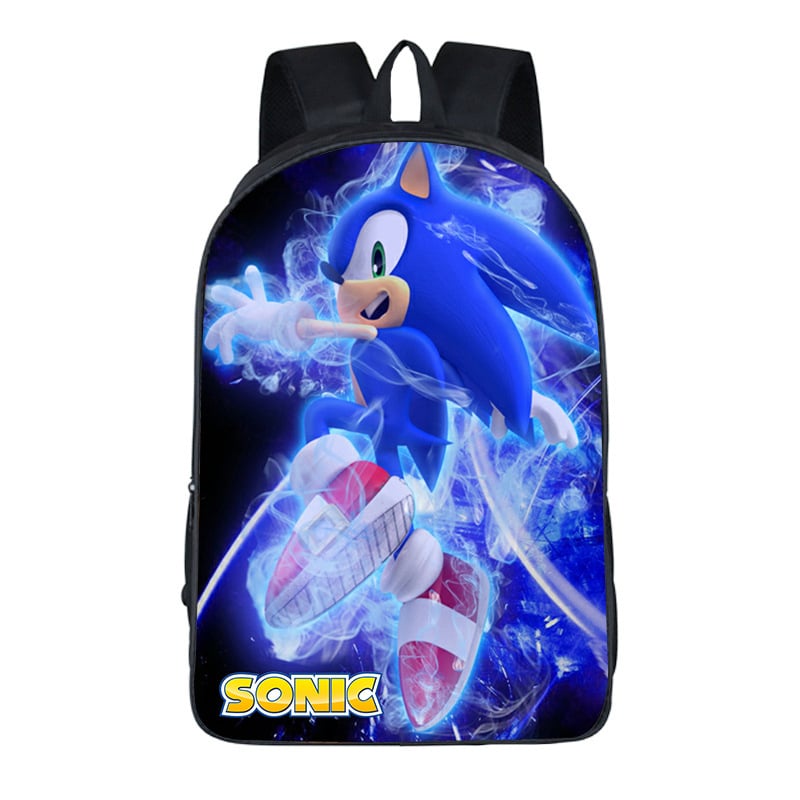 Νέα διασυνοριακή τσάντα μαθητή Sonic 17 ιντσών για κορίτσια, σακίδιο πλάτης Sonic Mouse για παιδιά με κινούμενα σχέδια, για κορίτσια